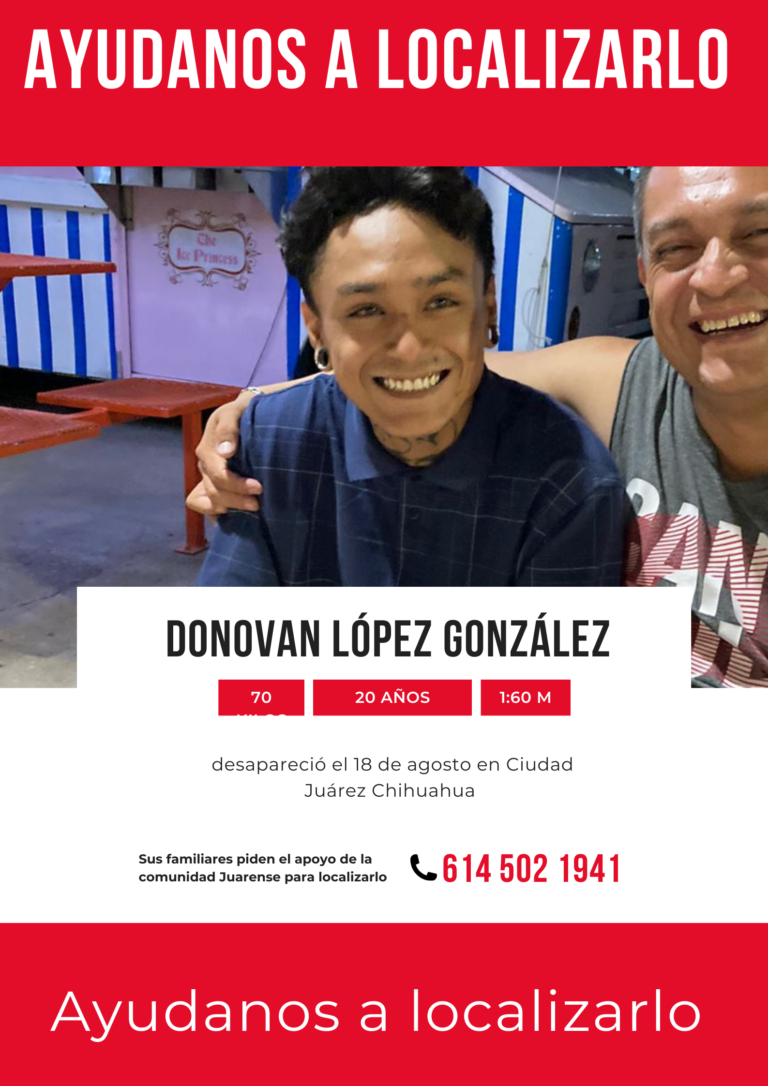 Red White Black Missing Person Poster