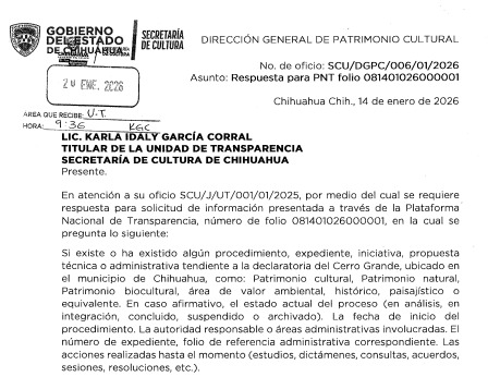 Avanza declaratoria del Cerro Grande como el primer Patrimonio Biocultural de Chihuahua
